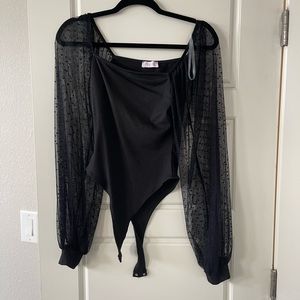 Long sleeve mesh bodysuit